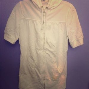 Cute white hoodie shirt